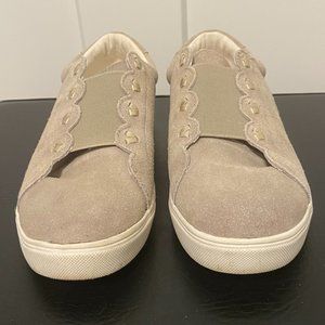 Jack Rogers Rye Sneakers Sz 8M Hazelnut Suede Slip-On